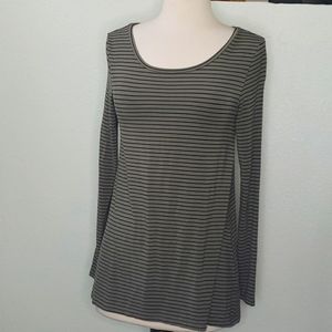 Old Navy Olive Green Striped Top XS